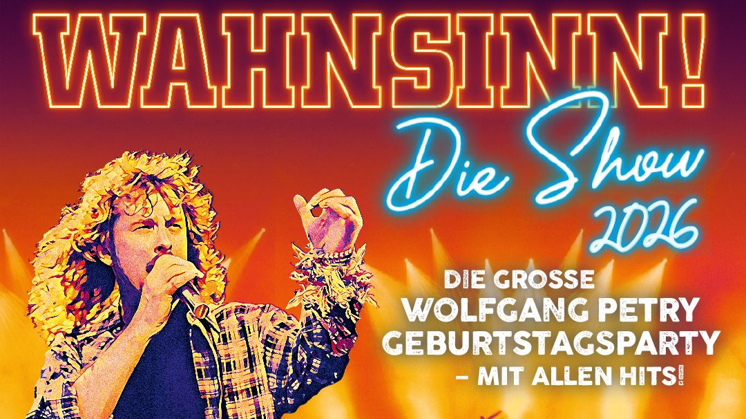 Bunte Illustration von Wolfgang Petry während er singt.