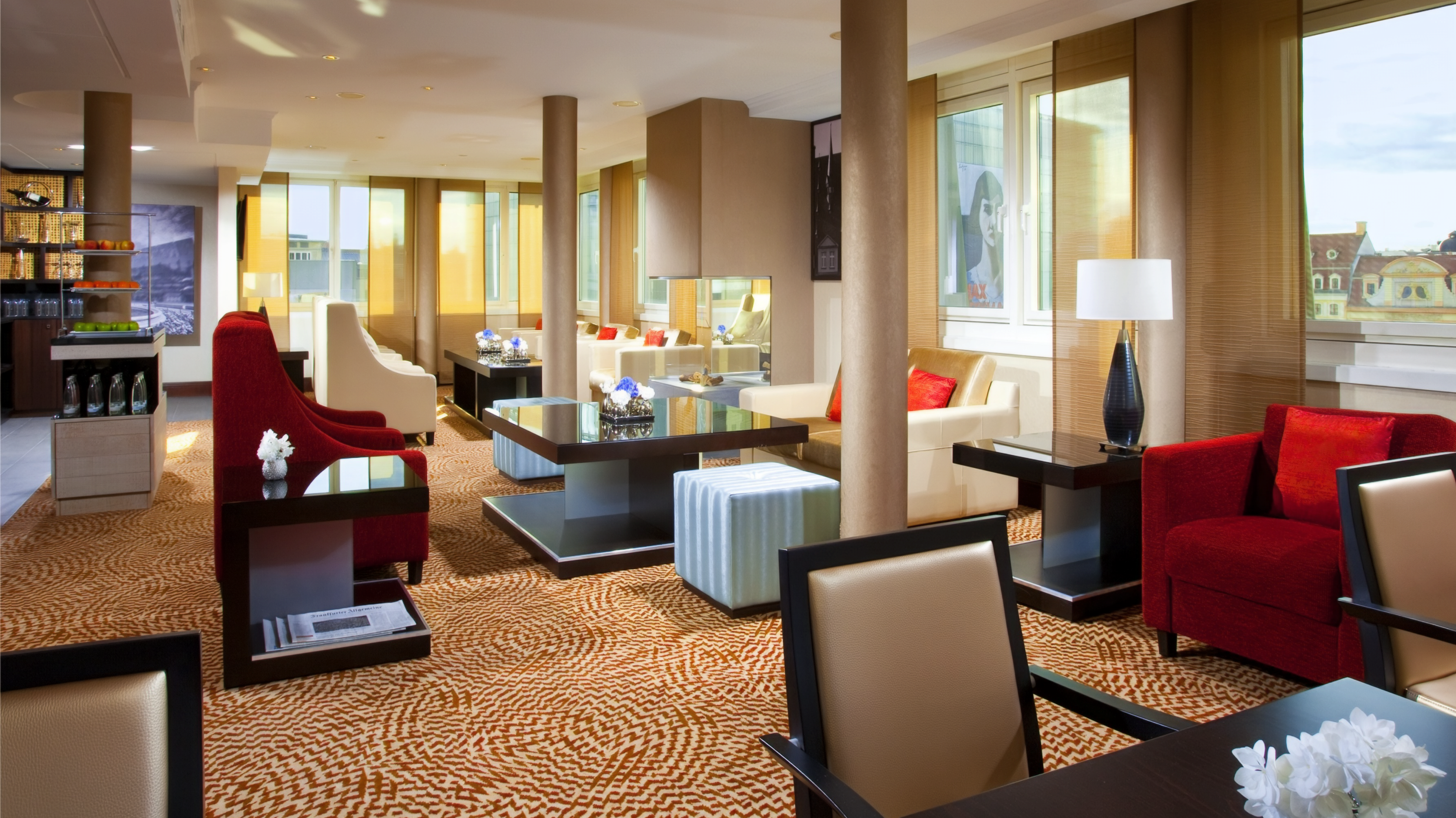 Executive Lounge des Marriott Hotel Leipzig.