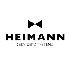 Schwarz-weißes Logo von Heimann.